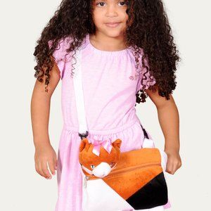 3-in-1 Cuddly Fun Muff/Handbag/Plush Calico Cat